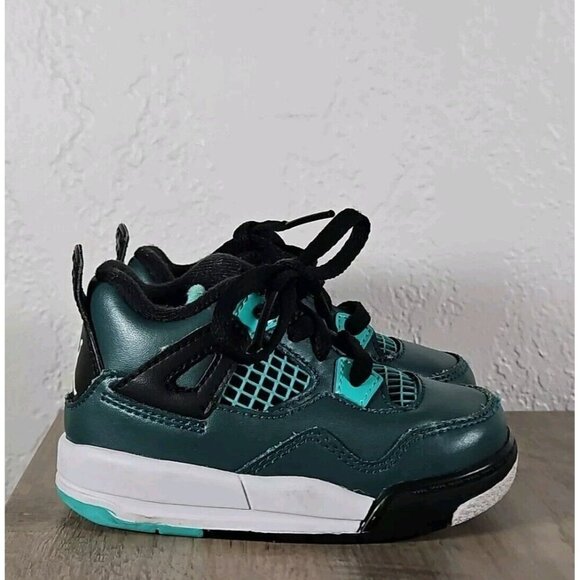 Jordan Other - Air Jordan 4 Retro Teal White Black Toddlers Size 5c (2014)